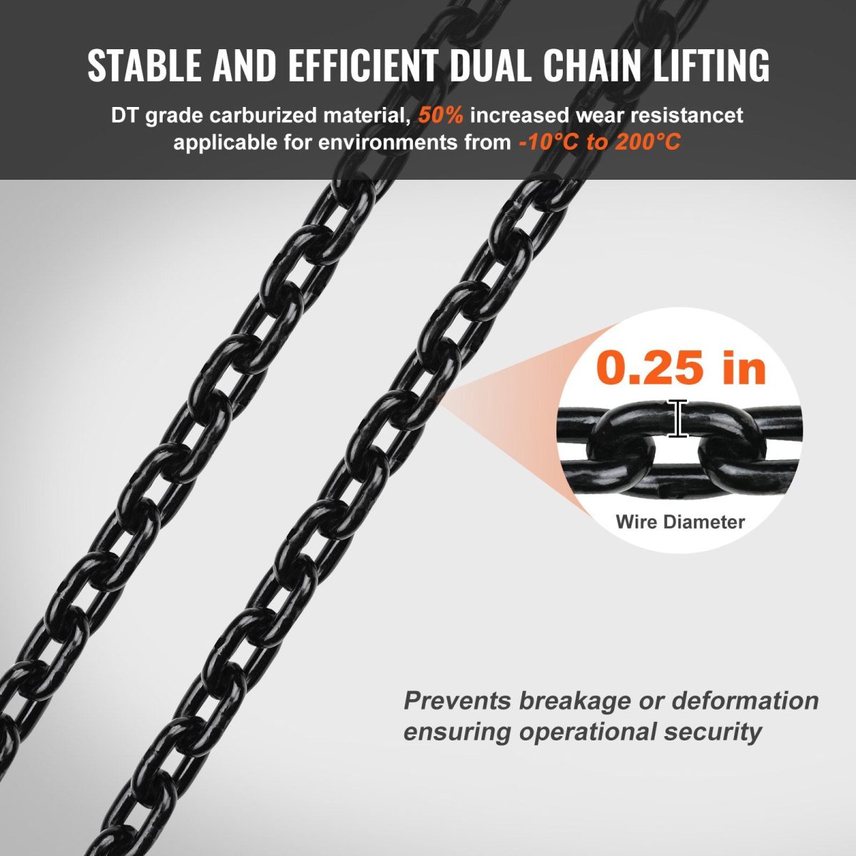 Vevor Electric Chain Hoist Single Phase 2200 Lbs Load 20 Ft Lifting New - Image 3