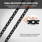 Vevor Electric Chain Hoist Single Phase 2200 Lbs Load 20 Ft Lifting New - Image 3