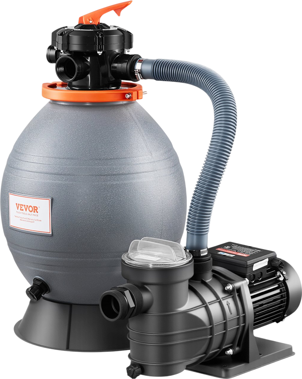 Vevor Sand Filter Pump 16" for Above Ground Pools 3/4 HP 3500 GPH Flow Rate New - Image 1