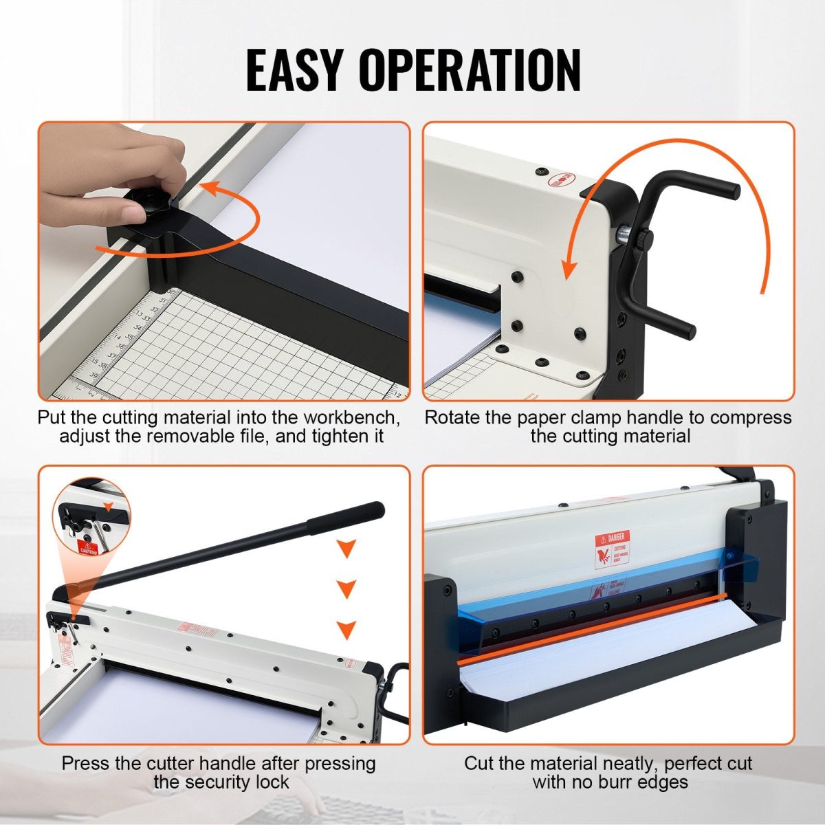 Vevor Industrial Paper Cutter 17" Cutting Width 400 Sheet Capacity New - Image 5