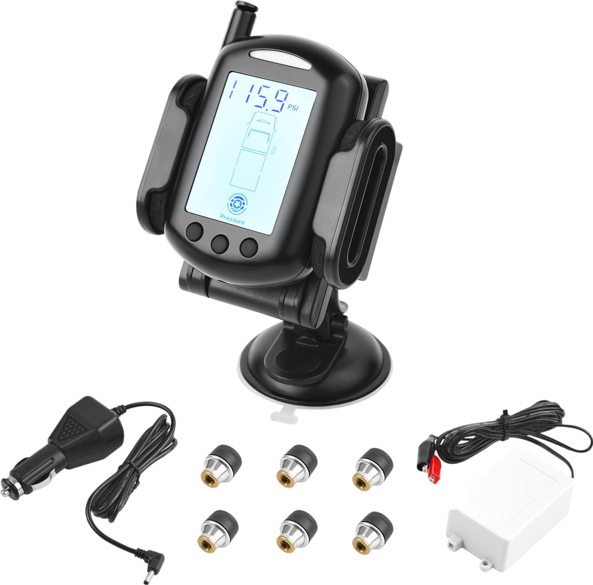 Vevor Multi-Axle Tire Pressure Monitoring System Real Time Data New - Image 1