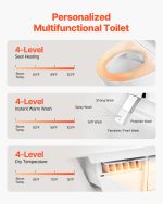 Vevor Elongated Smart Toilet Auto Freshening with Heated Seat New - Image 2