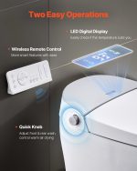 Vevor Elongated Smart Toilet Auto Freshening with Heated Seat New - Image 5