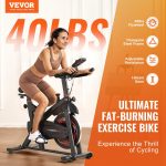 Vevor Exercise Bike Magnetic Resistance 40 Lbs Flywheel Stationary Indoor Cycling New - Image 2