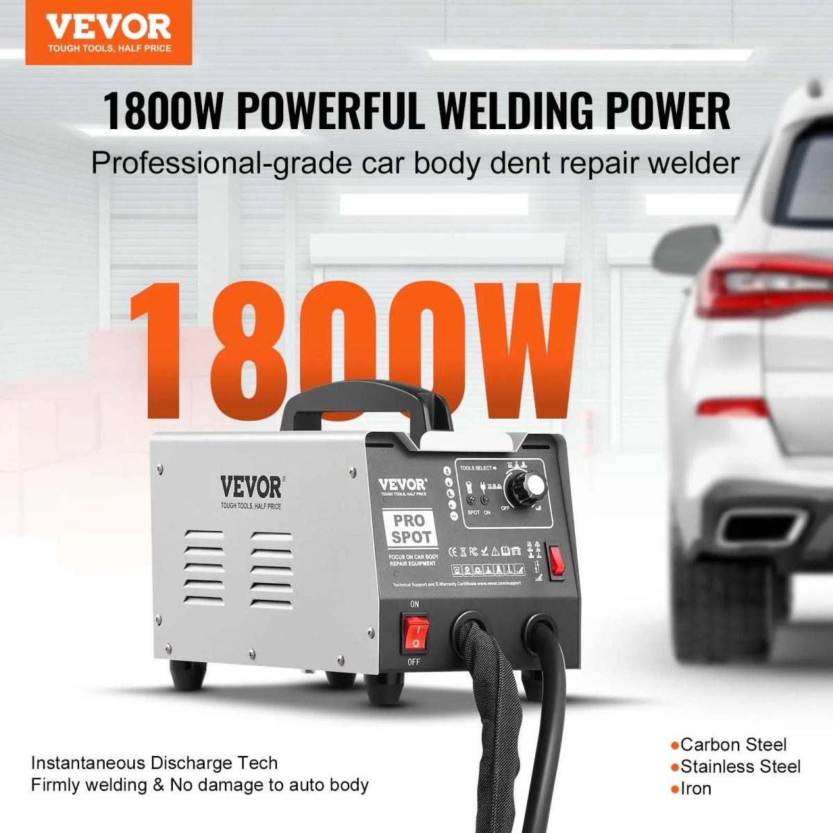 Vevor Stud Welder Dent Repair All-in-One Kit 1800W with 7 Modes New - Image 2