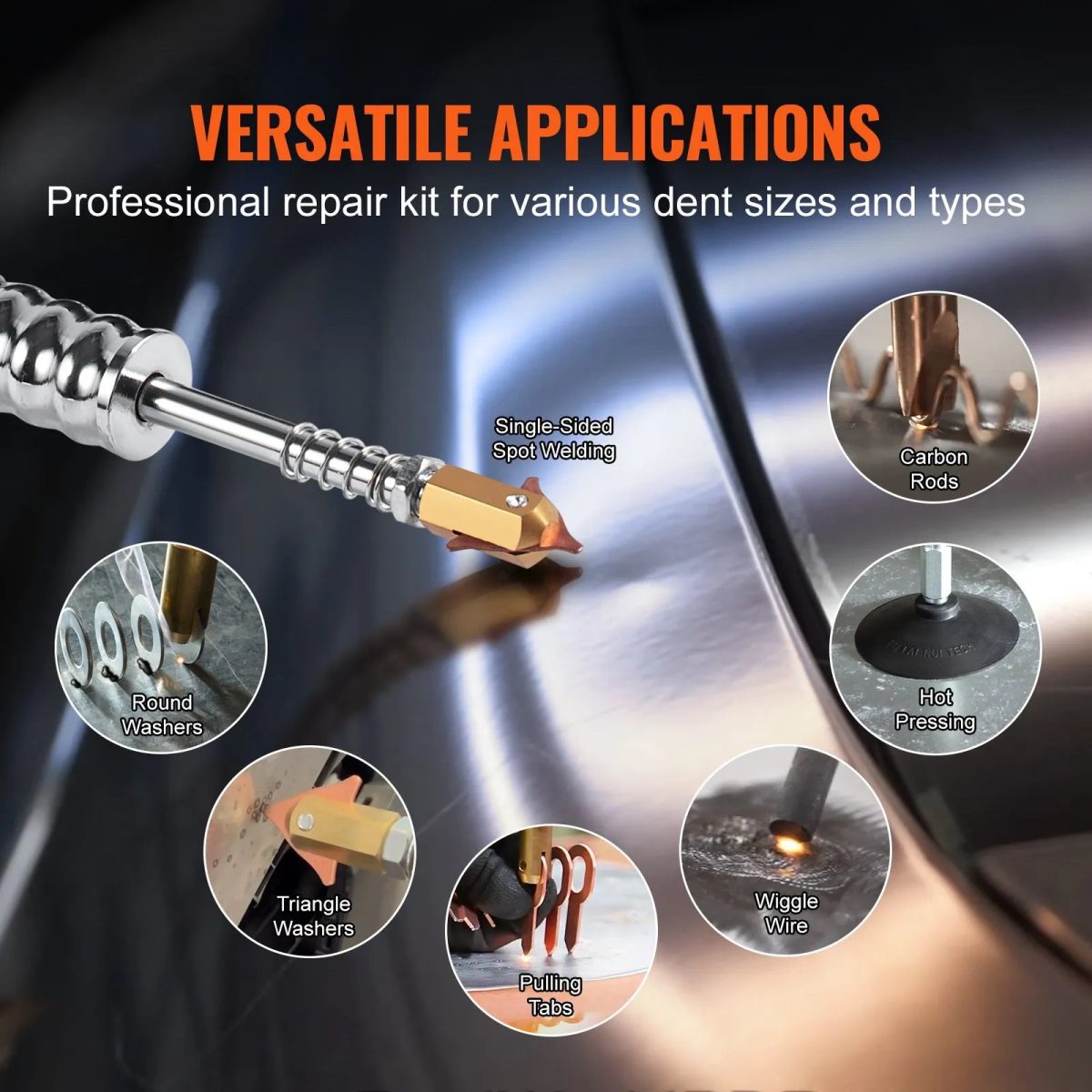 Vevor Stud Welder Dent Repair All-in-One Kit 1800W with 7 Modes New - Image 4
