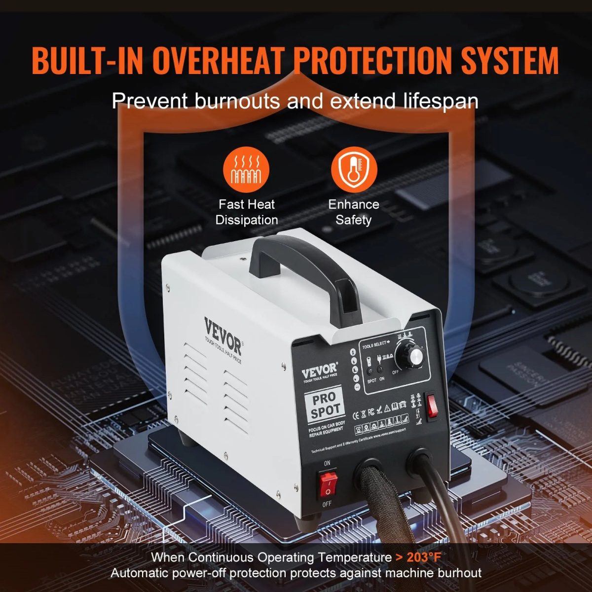 Vevor Stud Welder Dent Repair All-in-One Kit 1800W with 7 Modes New - Image 5