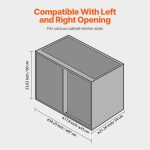 Vevor Cabinet Organizer 2-Tier 4 Shelf Blind Corner Pull Out Storage New - Image 6