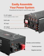 Vevor Pure Sine Wave Inverter Charger DC 48V to AC 120V 6000W New - Image 6