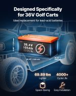 Vevor Golf Cart Lithium Battery 36V 105Ah with 20A Charger and LCD Monitor New - Image 4