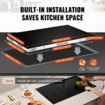 Vevor Electric Ceramic Cooktop 5 Burners with Touch Control 8600W 35.4" x 20.5" New - Image 6