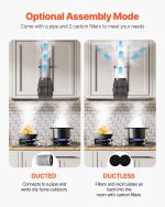 Vevor Range Hood 30" Built-in Vent 800 CFM with Gesture and Touch Control New - Image 4
