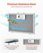 Vevor Range Hood 30" Built-in Vent 800 CFM with Gesture and Touch Control New - Image 5