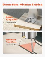 Vevor Honey Extractor Manual Spinner 4/8 Frame Capacity Stainless Steel New - Image 4