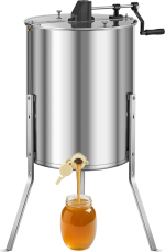 Vevor Honey Extractor Manual Spinner 4/8 Frame Capacity Stainless Steel New