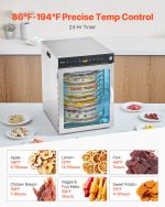 Vevor Rotary Food Dehydrator 12 Tray Machine Stainless Steel 800W New - Image 5