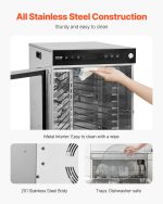 Vevor Rotary Food Dehydrator 12 Tray Machine Stainless Steel 800W New - Image 6