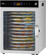 Vevor Rotary Food Dehydrator 12 Tray Machine Stainless Steel 800W New