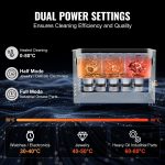 Vevor Ultrasonic Cleaner 40kHz with Digital Timer and Heater 30L 600W New - Image 4