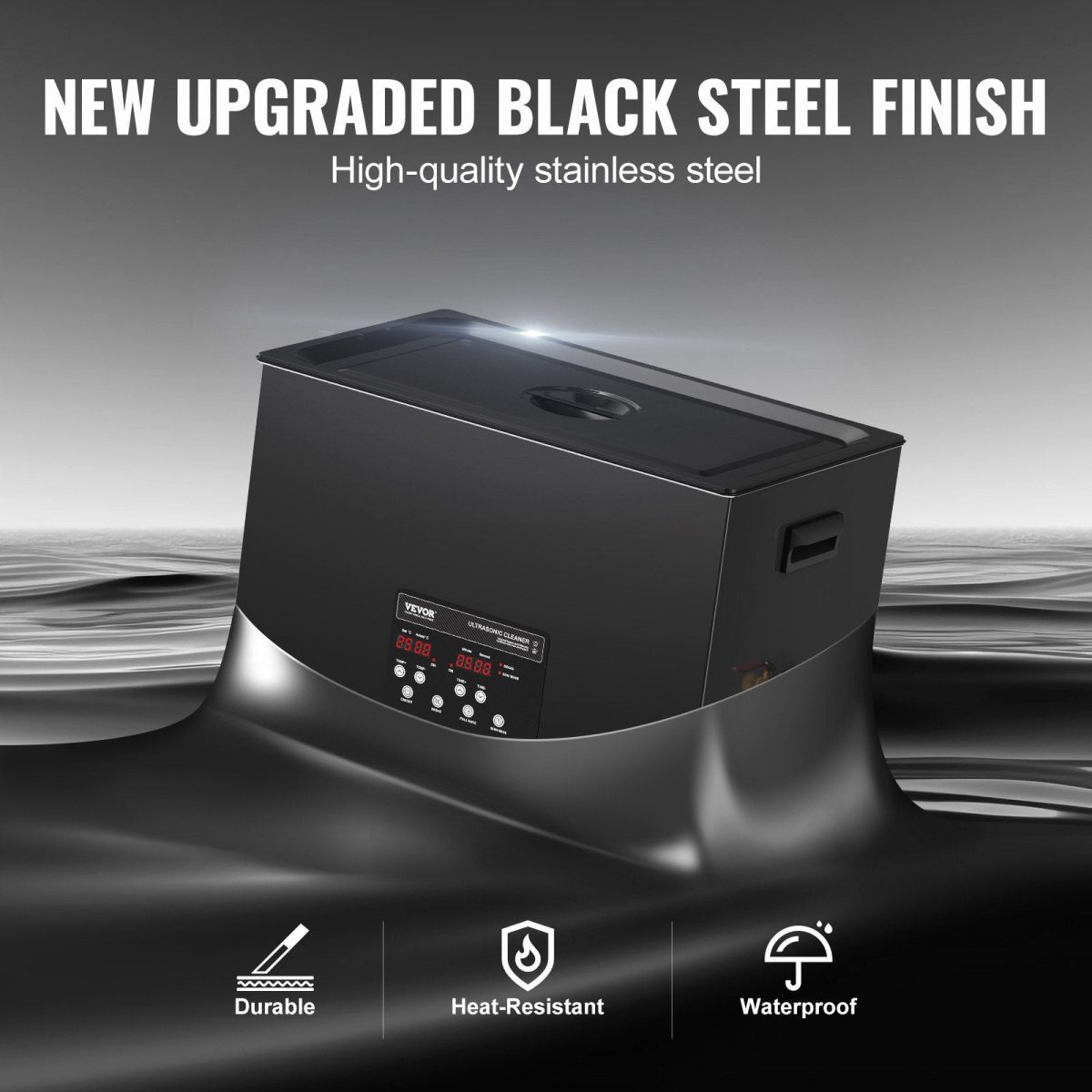 Vevor Ultrasonic Cleaner 40kHz with Digital Timer and Heater 30L 600W New - Image 5