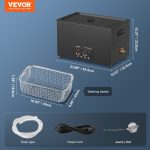 Vevor Ultrasonic Cleaner 40kHz with Digital Timer and Heater 30L 600W New - Image 7