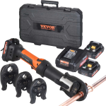 Vevor Pipe Crimping Kit Pro Press Tool Cordless with 3 Jaw Sizes New