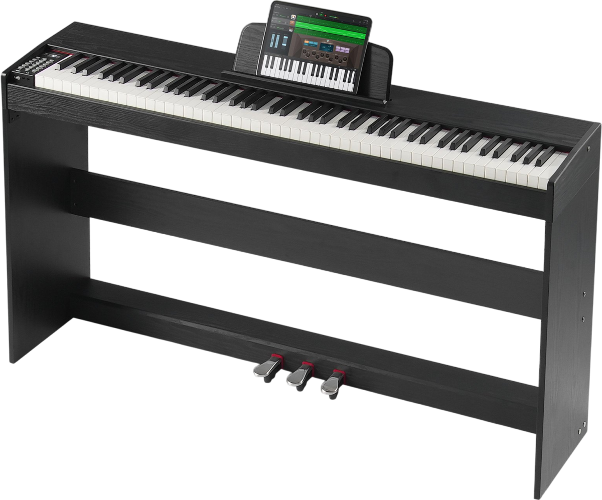 Vevor Digital Piano with Frame 88 Key Fully Weighted Dual Keyboard with 3 Pedals New - Image 1