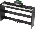 Vevor Digital Piano with Frame 88 Key Fully Weighted Dual Keyboard with 3 Pedals New