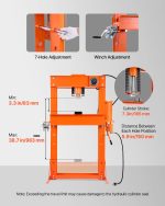 Vevor Hydraulic Shop Press 50 Ton with Press Plate for Bending New - Image 3