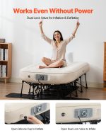 Vevor Air Mattress with Frame Inflatable Camping Cot with Built-in Pump New - Image 5