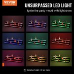 Vevor Lighted Bottle Display LED 48" 3-Step Bar Shelf with App Control New - Image 2